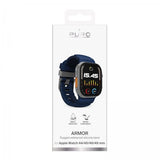 Puro Apple Watch 44/45/46/Ultra 49mm ranneke Armor Sininen