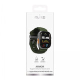 Puro Apple Watch 44/45/46/Ultra 49mm ranneke Armor, vihreä
