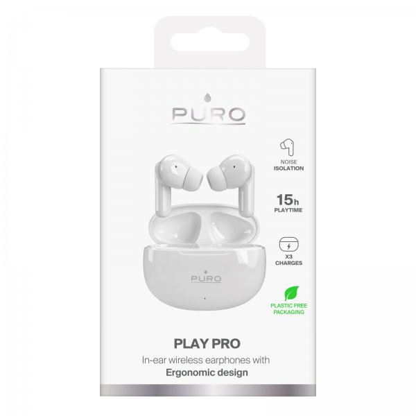 Puro Langattomat Kuulokkeet Play Pro Valkoinen
