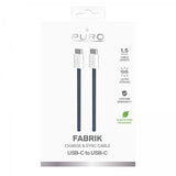 Puro Cable Factory 2.0 60W USB-C–USB-C 1,5 m sininen