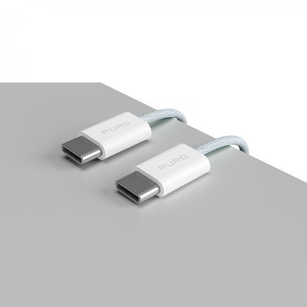 Puro Cable Factory 2.0 60W USB-C – USB-C 1,5 m Vaaleansininen