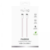 Puro Kabel Fabrik 2.0 60W USB-C–USB-C 1,5 m pinkki