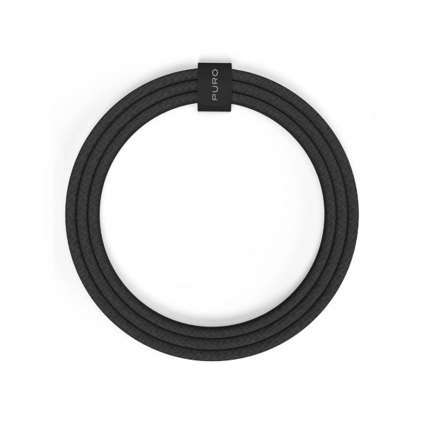 Puro Kabel Fabrik 2.0 60W USB-C–USB-C 1.5m Musta