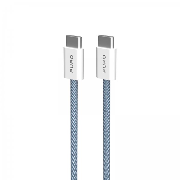 Puro Kabel Fabrik 2.0 60W USB-C–USB-C 1,5 m Blue Lagoon