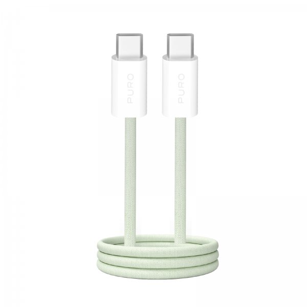 Puro Kabel Fabrik 2.0 60 W USB-C–USB-C 1,5 m Vihreä