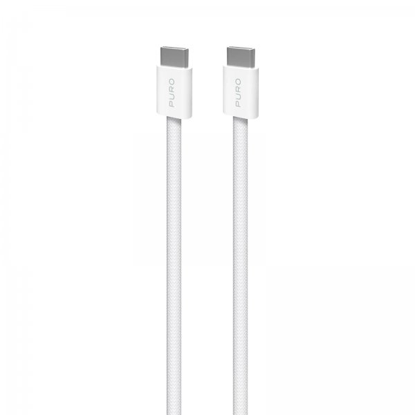 Puro Kabel Fabrik 2.0 60W USB-C–USB-C 1,5 m valkoinen