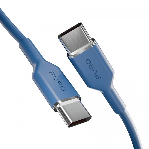 Puro Cable TPE 25W USB-C–USB-C 1,5 m Ice Blue