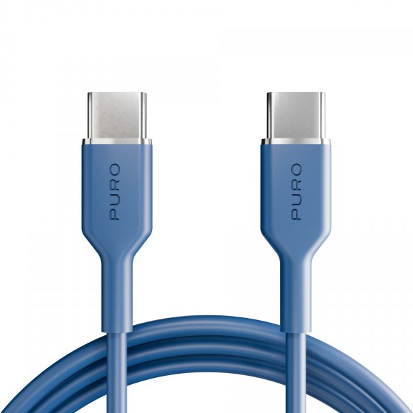 Puro Cable TPE 25W USB-C–USB-C 1,5 m Ice Blue