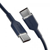 Puro Kaapeli TPE 25W USB-C–USB-C 1.5m Crown Blue