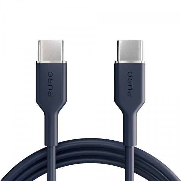 Puro Kaapeli TPE 25W USB-C–USB-C 1.5m Crown Blue