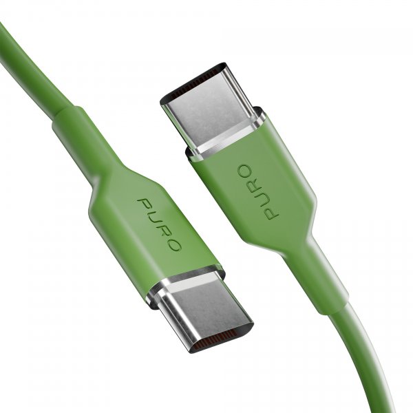 Puro Kabel TPE 25W USB-C–USB-C 1,5 m Salted Lime