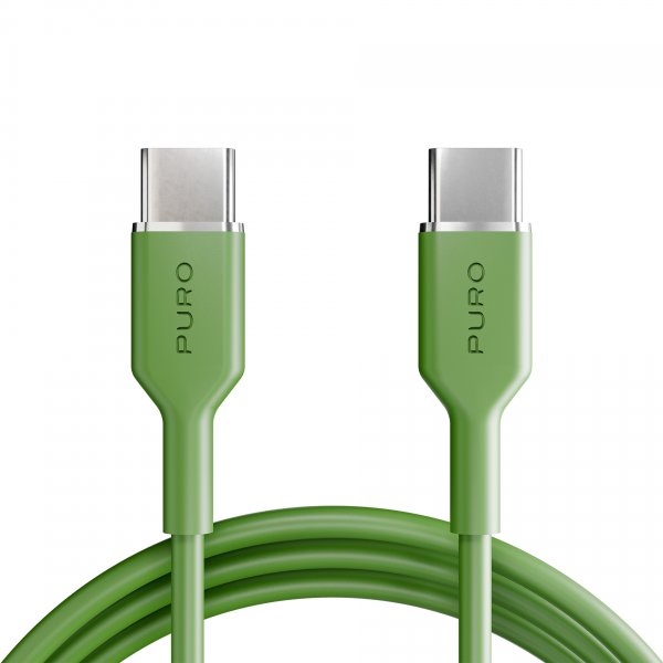 Puro Kabel TPE 25W USB-C–USB-C 1,5 m Salted Lime