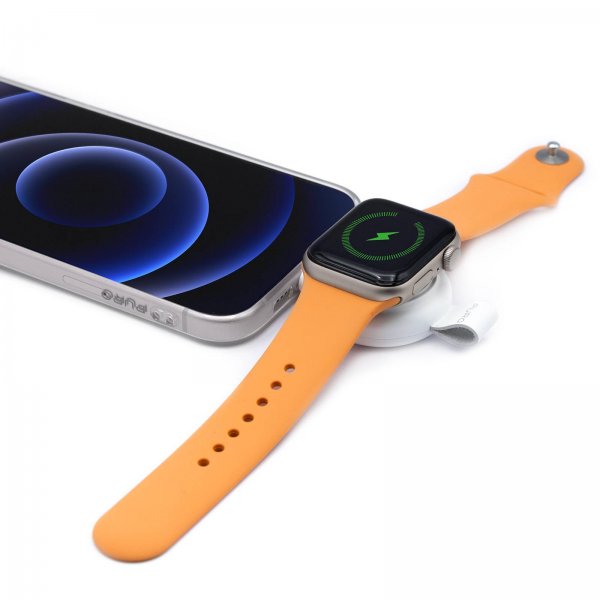 Puro Apple Watch -laturi Power Go Mini, valkoinen