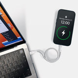 Puro Magneettinen USB-C–USB-C-kaapeli 1 m, valkoinen