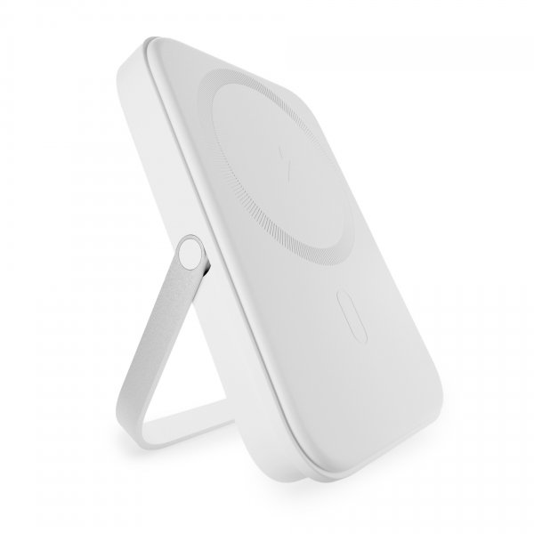 Puro Powerbank Stand Power Mag 5000 mAh, valkoinen