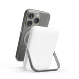 Puro Powerbank Stand Power Mag 5000 mAh, valkoinen