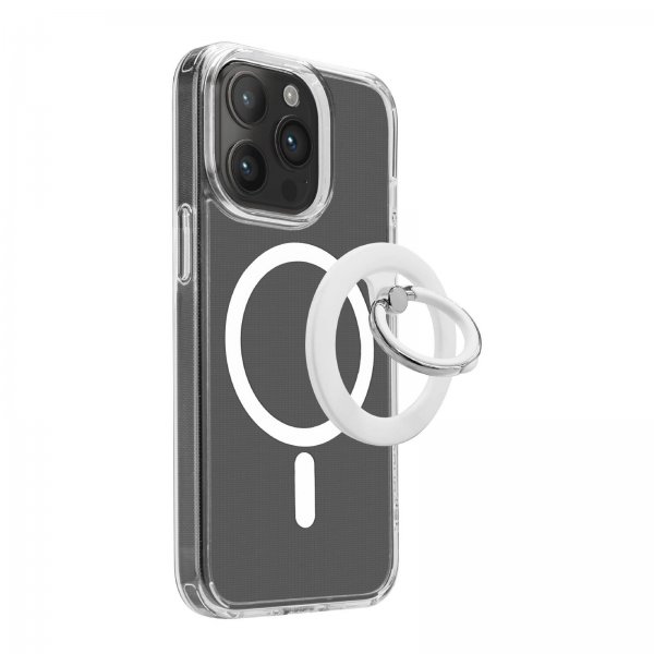 Puro MagSafe-mobiilisormus Mag Loop Ring Stand, valkoinen
