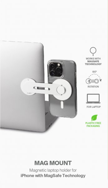 Puro MagSafe -puhelinteline tietokoneeseen, hopea