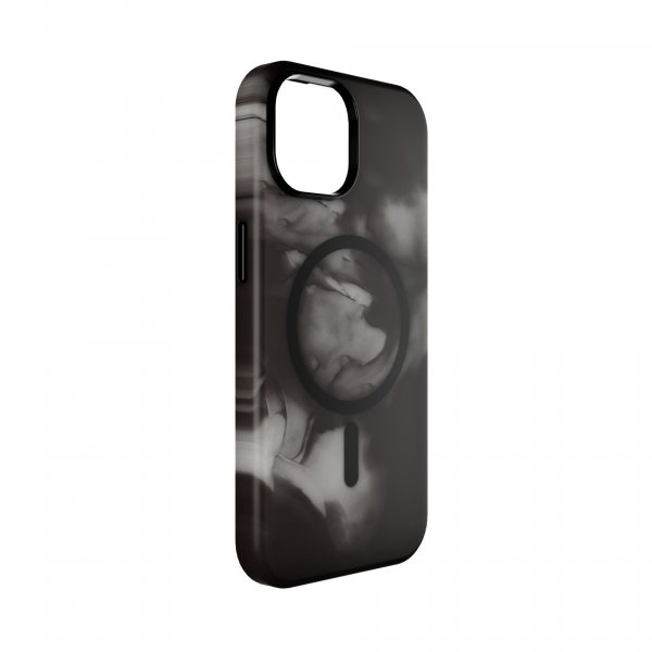 Puro iPhone 15 -kuori Aqua musta