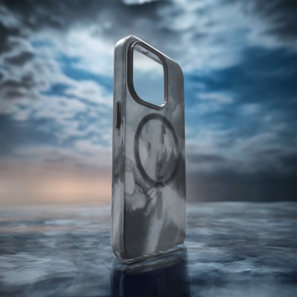Puro iPhone 15 -kuori Aqua musta