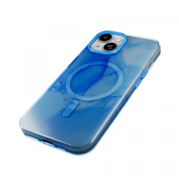 Puro iPhone 15 -kuori, aqua sininen
