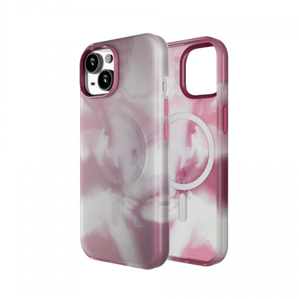 Puro iPhone 15 -kuori Aqua Pink