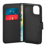Puro iPhone 15 Kuoret Wallet Stand Musta
