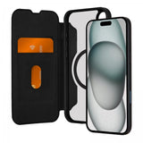 Puro iPhone 16 Plus -kotelo Book Mag 2, musta