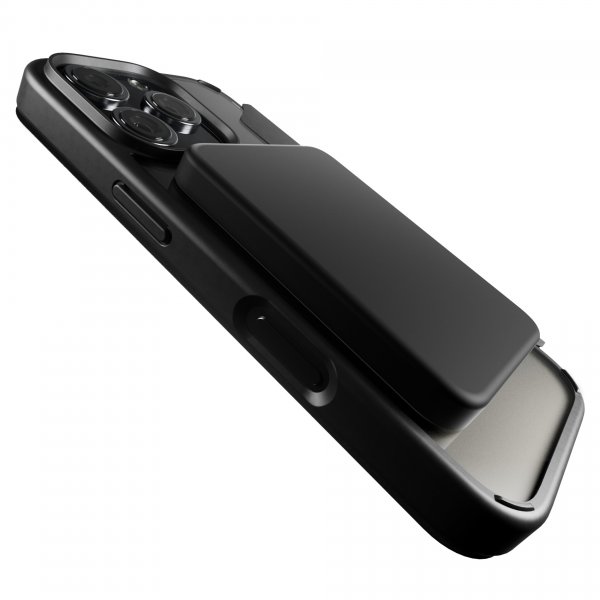 Puro iPhone 16 Pro -suojakuori Book Mag 2 Musta