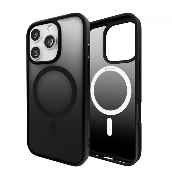 Puro iPhone 16 Pro Kuori Gradient Musta