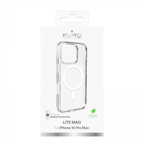 Puro iPhone 16 Pro Max Lite Mag Läpinäkyvä Kuori