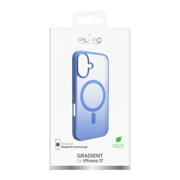 Puro iPhone 17 Suojakuori Gradient Sininen