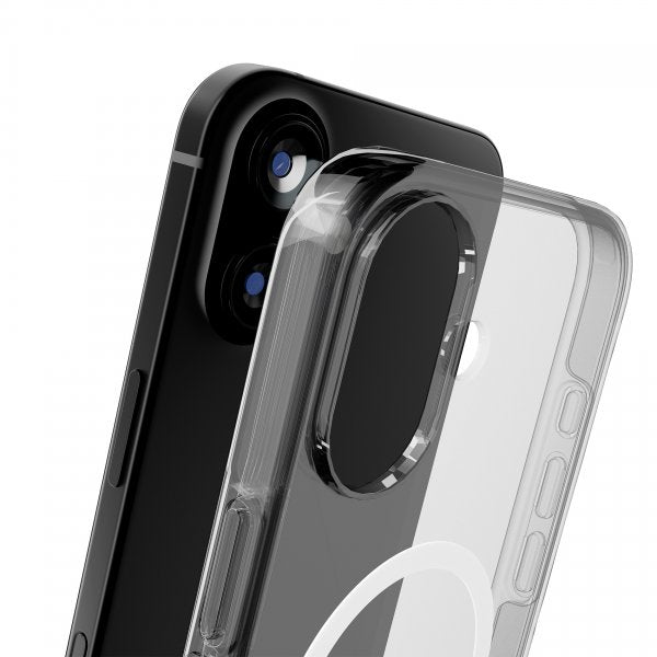 Puro iPhone 17 -kuori Impact Clear D3O MagSafe Läpinäkyvä