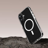 Puro iPhone 17 -kuori Impact Clear D3O MagSafe Läpinäkyvä