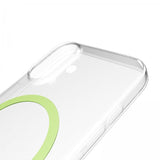 Puro iPhone 17 Lite Mag läpinäkyvä kuori, vihreä
