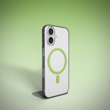 Puro iPhone 17 Lite Mag läpinäkyvä kuori, vihreä