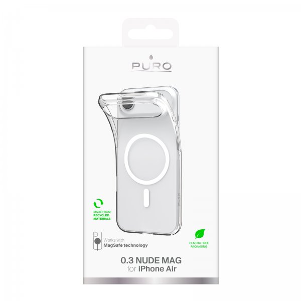 Puro iPhone Air 0.3 Mag Transparent -suojakuori