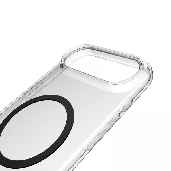 Puro iPhone Air -kuori Lite Mag läpinäkyvä musta