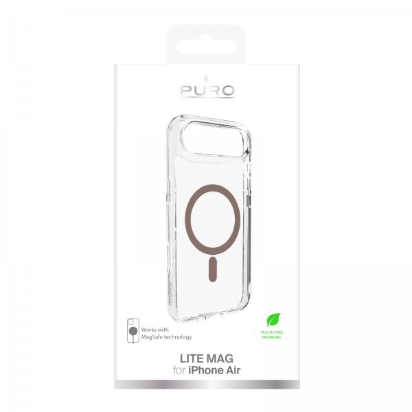 Puro iPhone Air Skal Lite Mag Transparent Ruskea