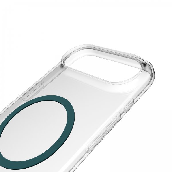 Puro iPhone Air -kuori Lite Mag läpinäkyvä vihreä