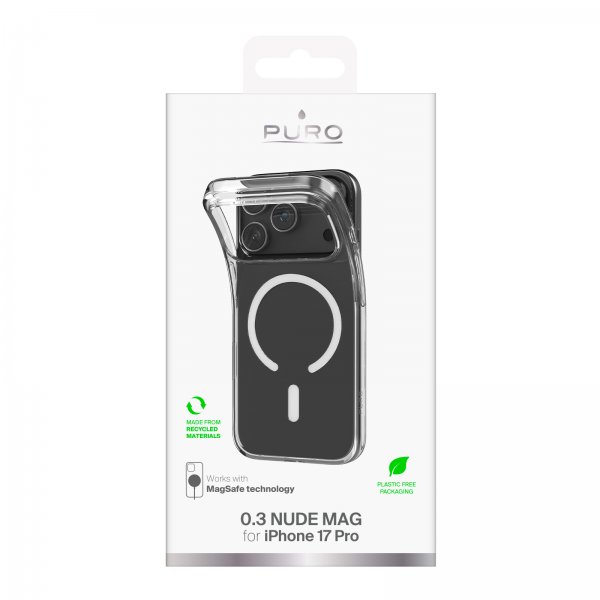 Puro iPhone 17 Pro Kuori 0.3 Mag Läpinäkyvä