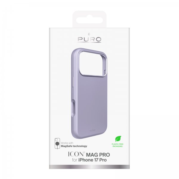 Puro iPhone 17 Pro -kuori ICON Mag Pro Lavender