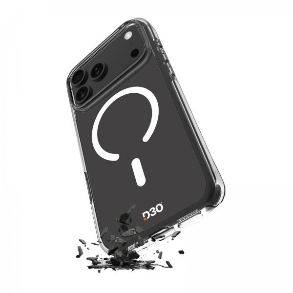 Puro iPhone 17 Pro Impact Clear D3O MagSafe -suojakuori läpinäkyvä