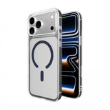Puro iPhone 17 Pro Lite Mag läpinäkyvä kuori, sininen