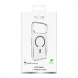 Puro iPhone 17 Pro Lite Mag Läpinäkyvä Harmaa -suojakuori