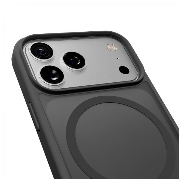 Puro iPhone 17 Pro Max -kuori, liukuvärjätty harmaa