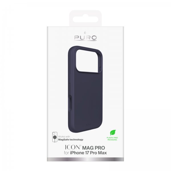 Puro iPhone 17 Pro Max -kuori ICON Mag Pro Crown Blue