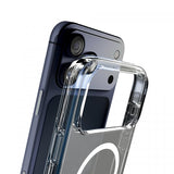 Puro iPhone 17 Pro Max -suojakuori Impact Clear D3O MagSafe Läpinäkyvä