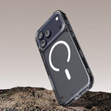 Puro iPhone 17 Pro Max -suojakuori Impact Clear D3O MagSafe Läpinäkyvä