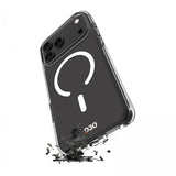 Puro iPhone 17 Pro Max -suojakuori Impact Clear D3O MagSafe Läpinäkyvä